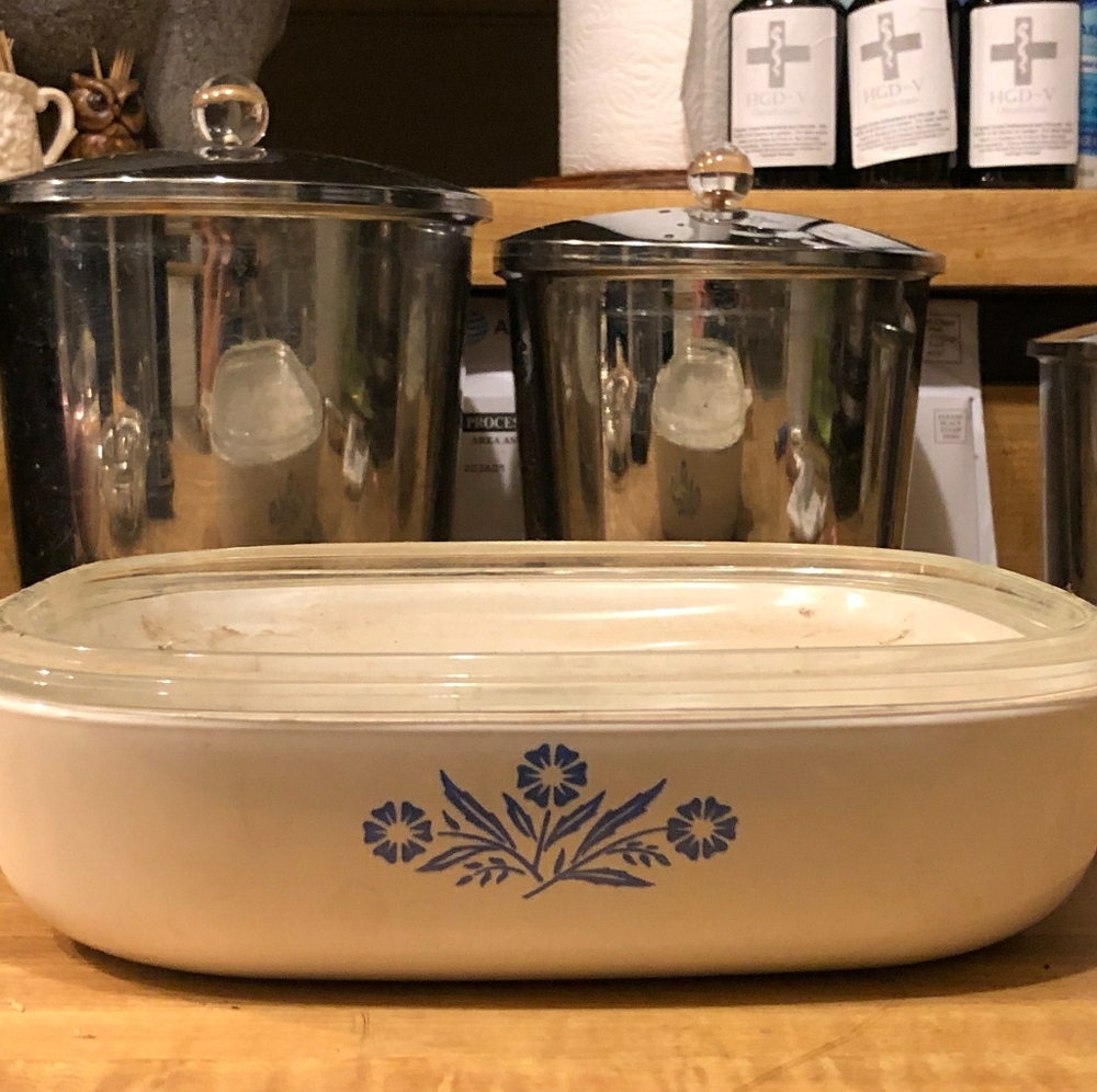 Rare ORIGINAL Blue Cornflower Corning Ware